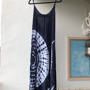 Navy Tie-Dye Dress